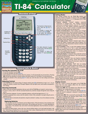 Ti 84 Plus Calculator (Quick Study Academic),Used