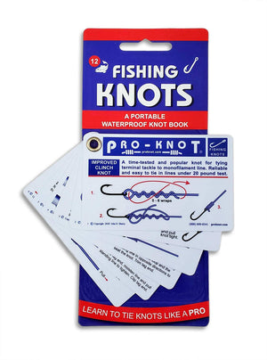 ProKnot Fishing Knots  Waterproof Knot Cards With 12 Best Fishing Knots  Easy To Follow Knot Tying Instructions  Fisherman Gif