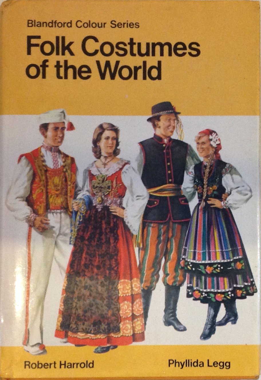 Folk Costumes of the World in Colour,Used