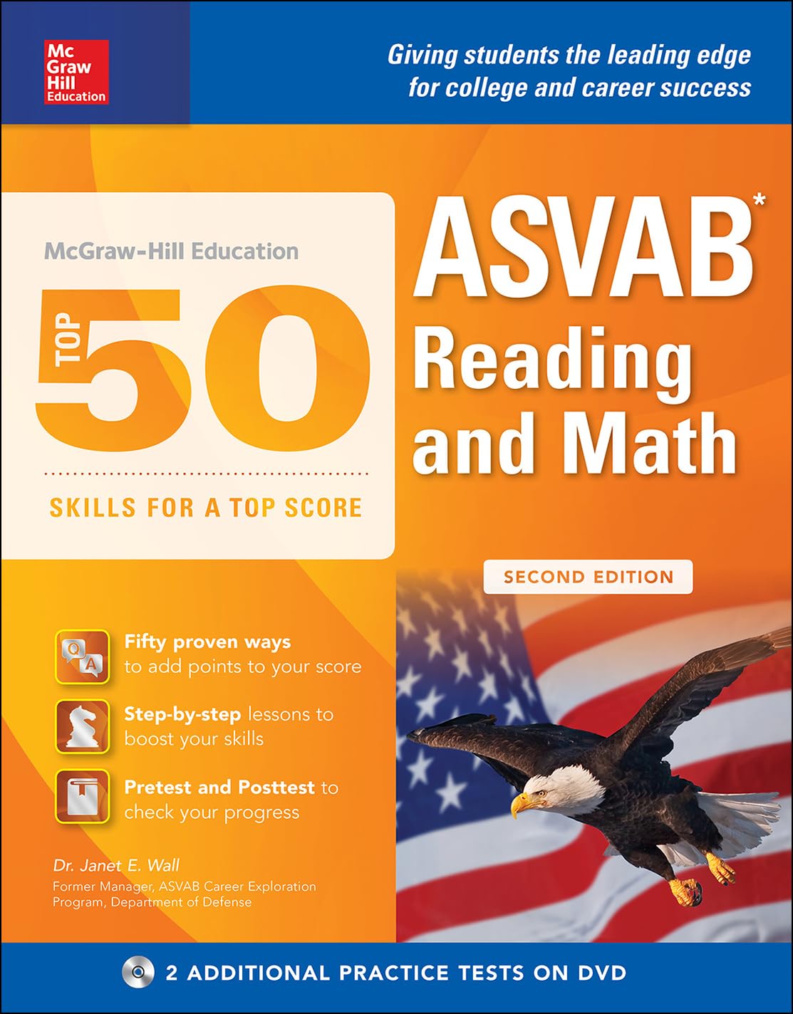McGrawHill Education Top 50 Skills For A Top Score: ASVAB Reading and Math, Second Edition,Used