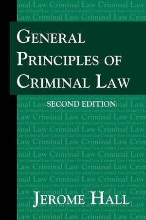General Principles of Criminal Law. Second Edition.,Used