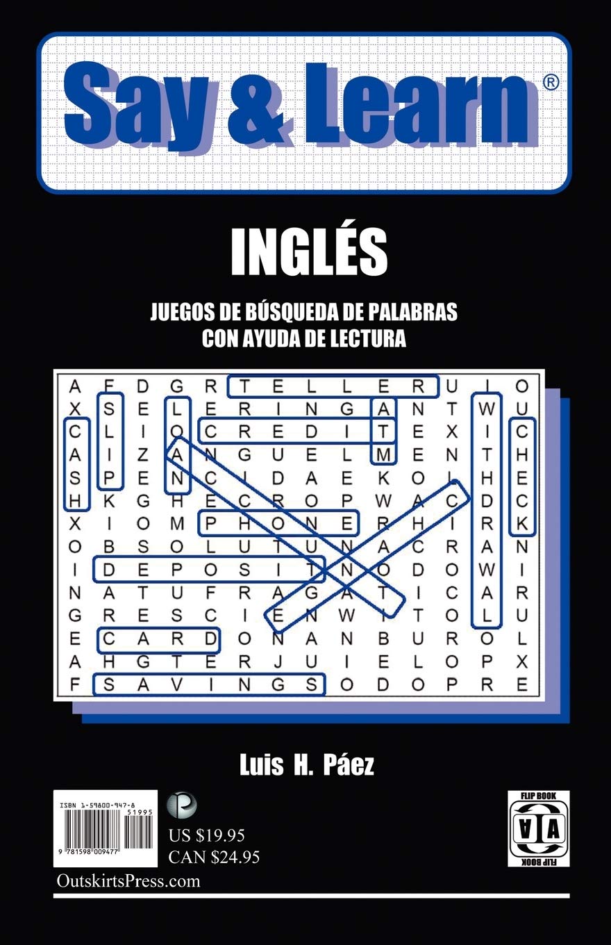 Say & Learn: Word Search Puzzles with Reading Help,Used