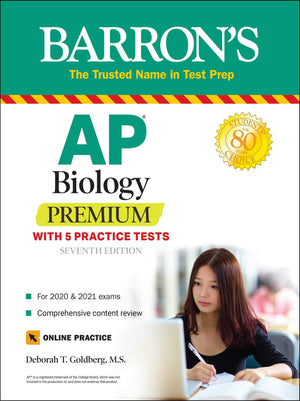 AP Biology Premium: With 5 Practice Tests (Barron's Test Prep),Used