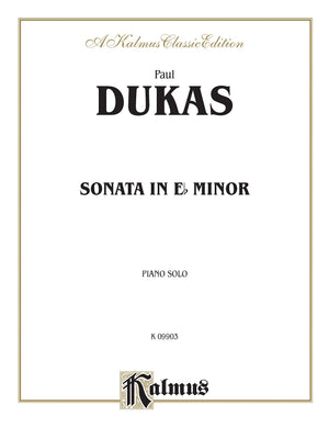 Sonata in Eflat Minor (Kalmus Edition),New