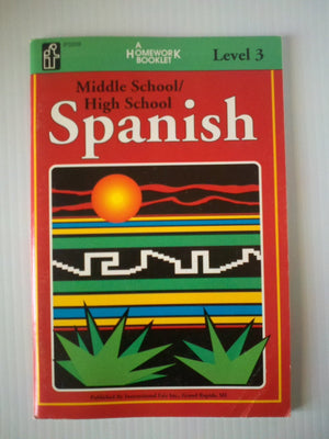 Spanish Homework Booklet, Middle School / High School, Level 3 (Spanish and English Edition),New