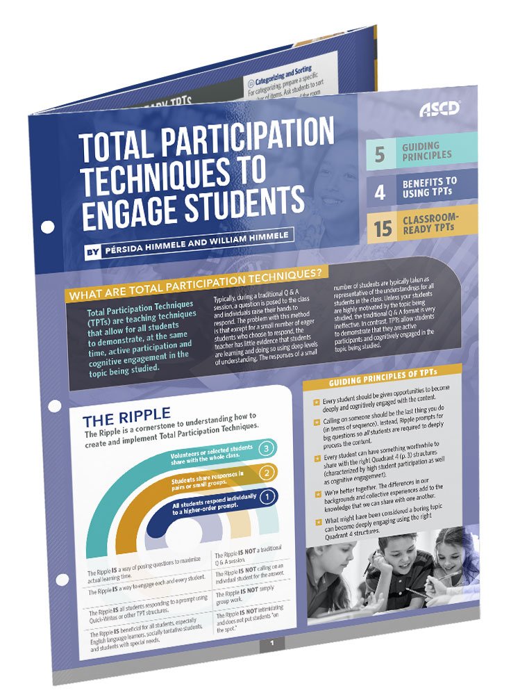 Total Participation Techniques To Engage Students (Quick Reference Guide)
