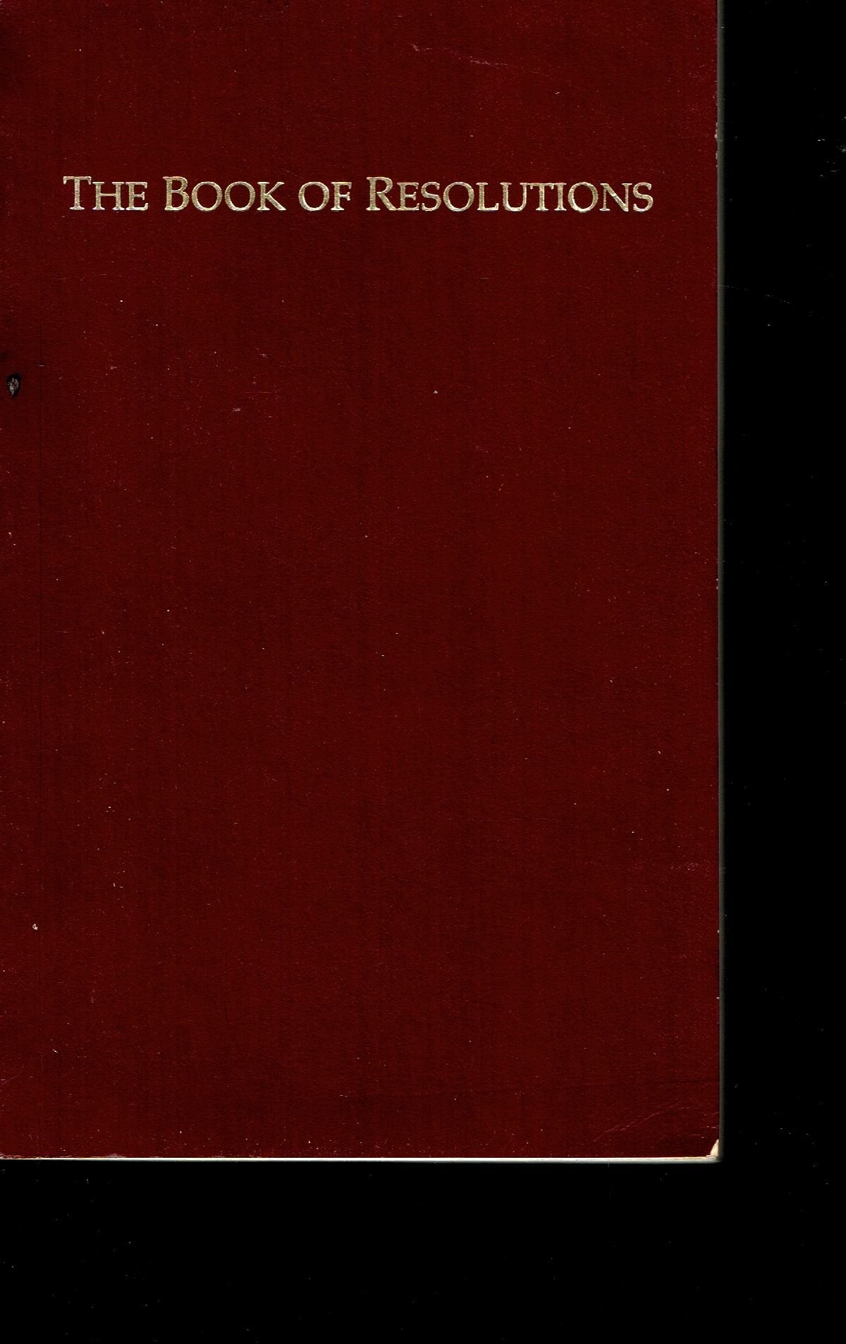 The Book Of Resolutions,Used
