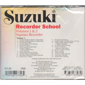 Suzuki Recorder School (Soprano Recorder), Vol 1 & 2 (Suzuki Recorder School, Vol 1 & 2),Used