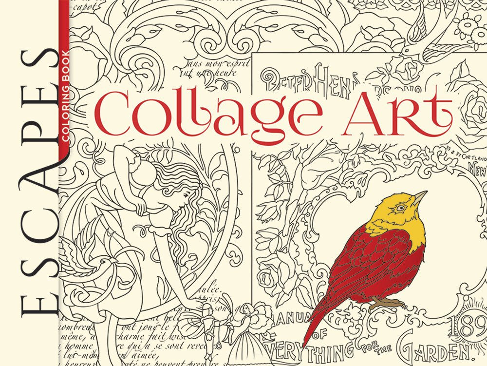 Escapes Collage Art Coloring Book (Adult Coloring)