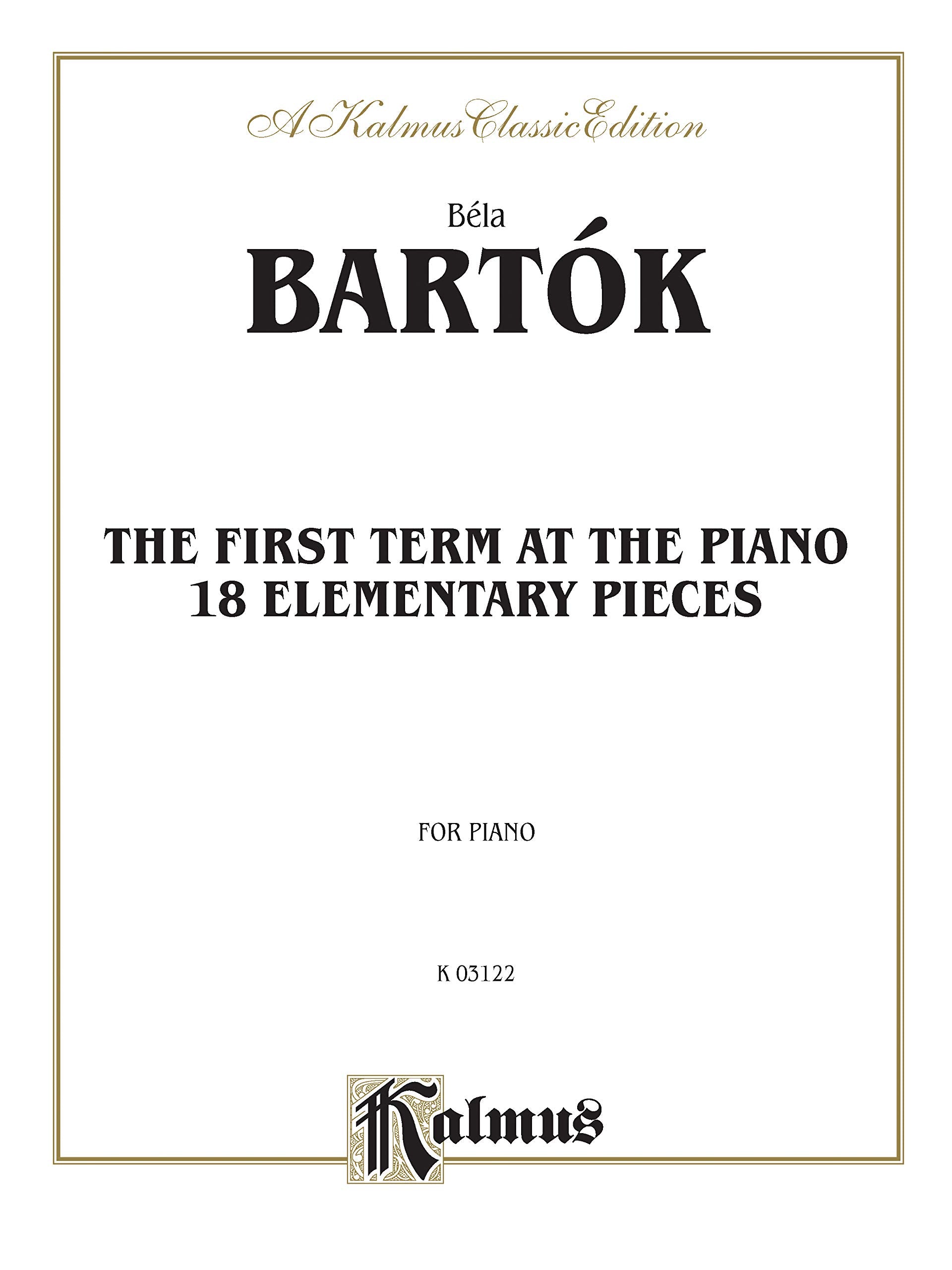 Bartok First Term at the Piano,Used