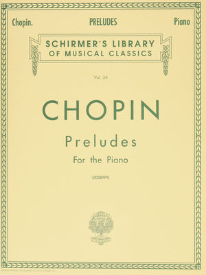 Chopin  Preludes for the Piano, Vol. 34,Used