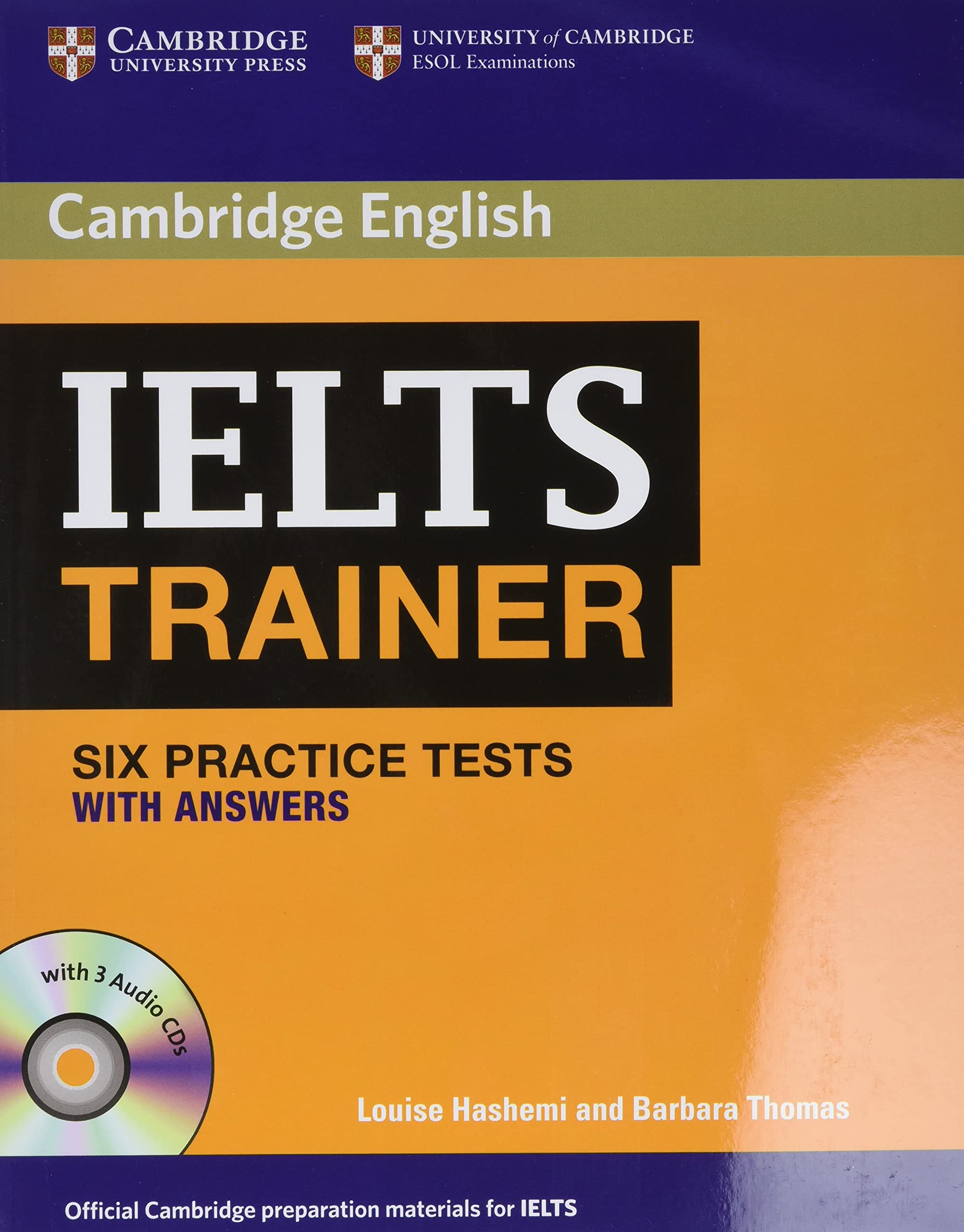 IELTS Trainer Six Practice Tests with Answers and Audio CDs (3),Used