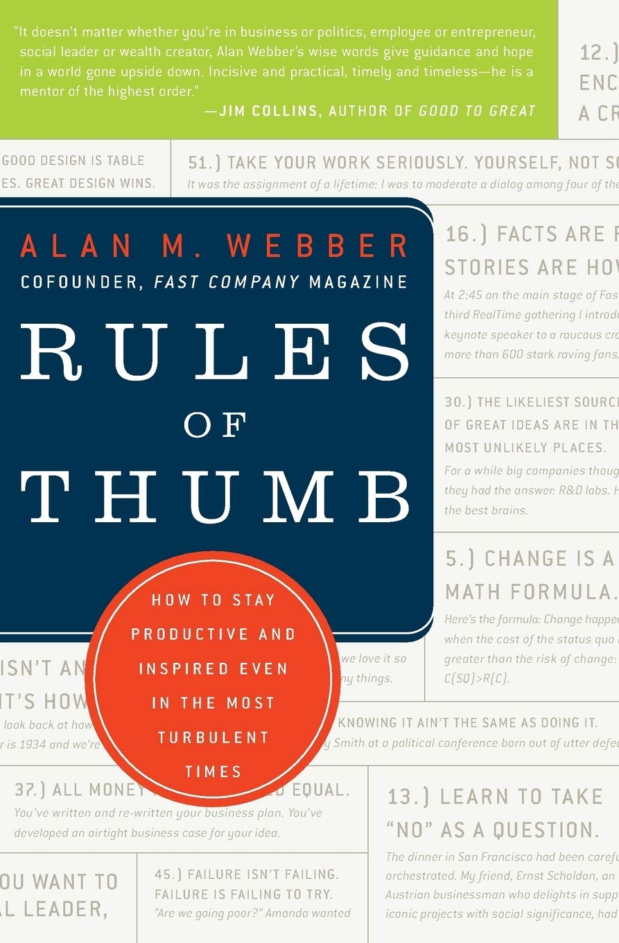 Rules Of Thumb: How To Stay Productive And Inspired Even In The Most Turbulent Times,Used