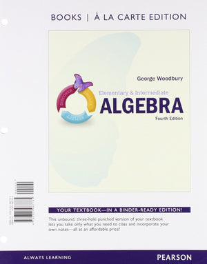Elementary & Intermediate Algebra, Books a la Carte Edition,Used
