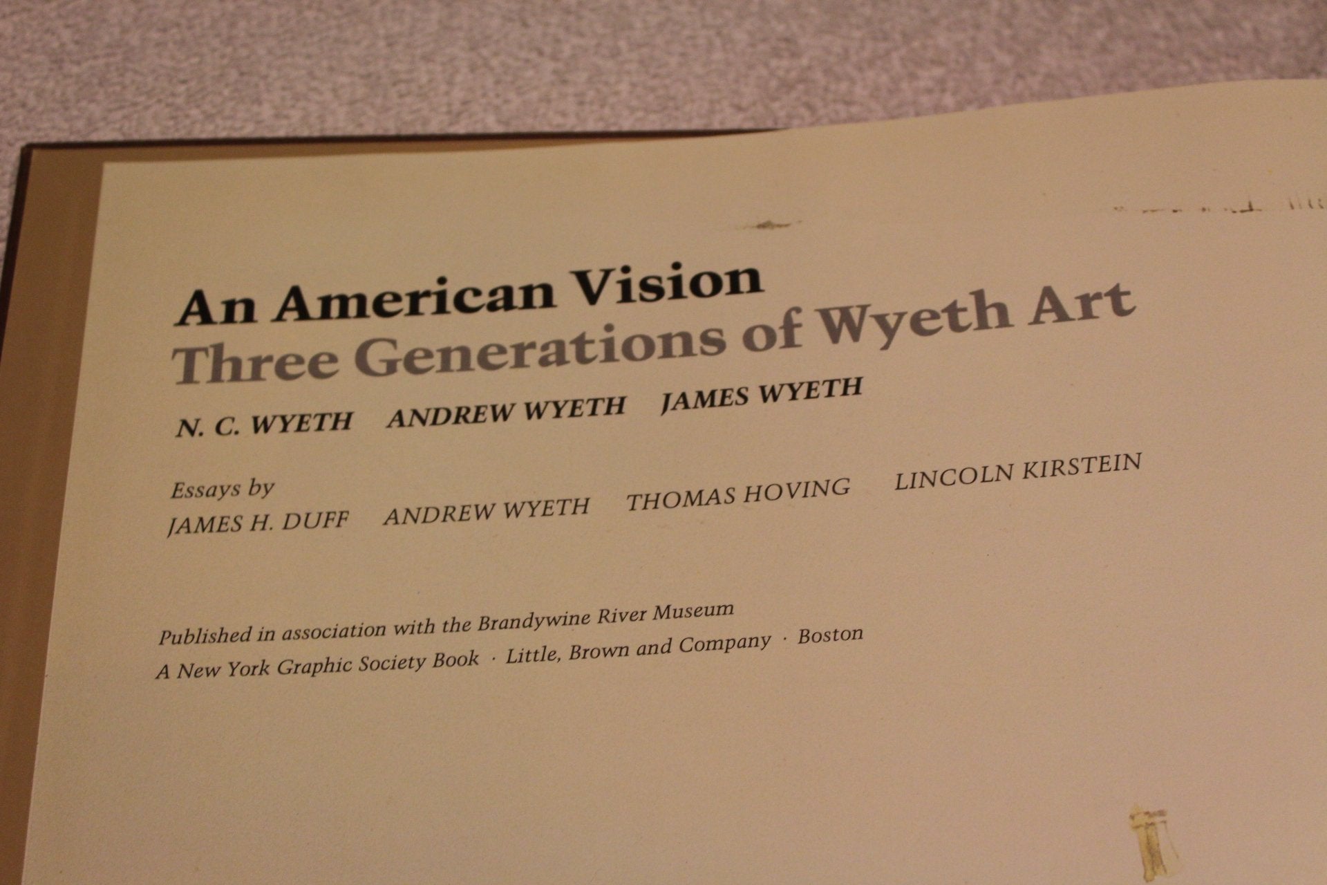 An American Vision: Three Generations of Wyeth Art : N.C. Wyeth, Andrew Wyeth, James Wyeth,New