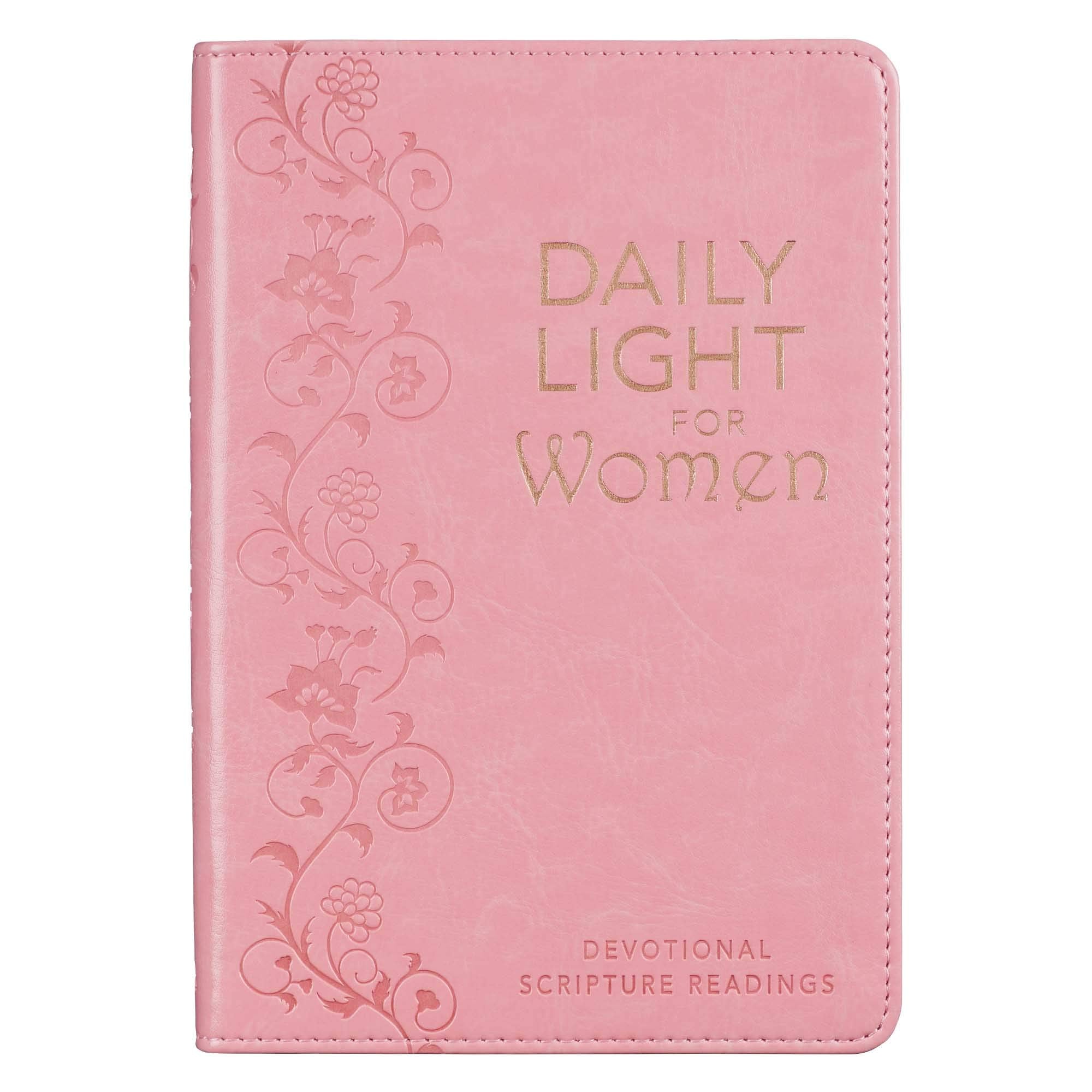 Daily Light For Women Classic Collection of 366 Devotional Scripture Readings from ESV Bible  Pink Faux Leather Flexcover Gift