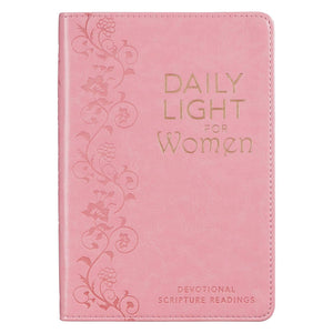 Daily Light For Women Classic Collection of 366 Devotional Scripture Readings from ESV Bible  Pink Faux Leather Flexcover Gift