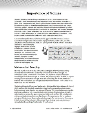 Math Games: SkillBased Practice for Fifth Grade,Used