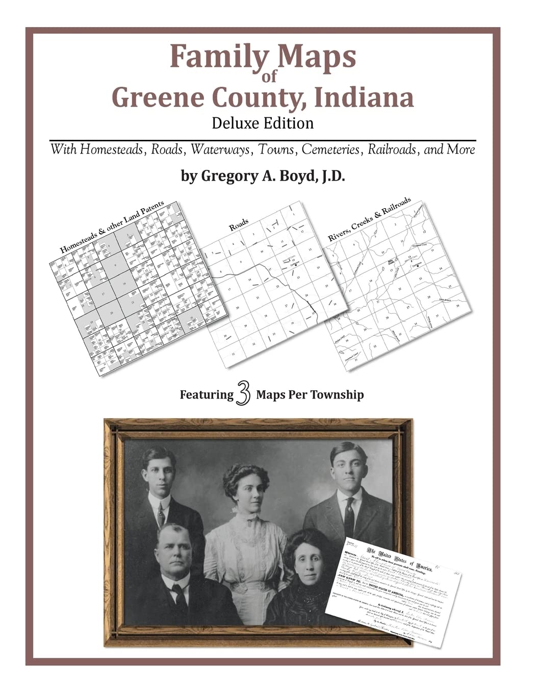 Family Maps of Greene County, Indiana,Used