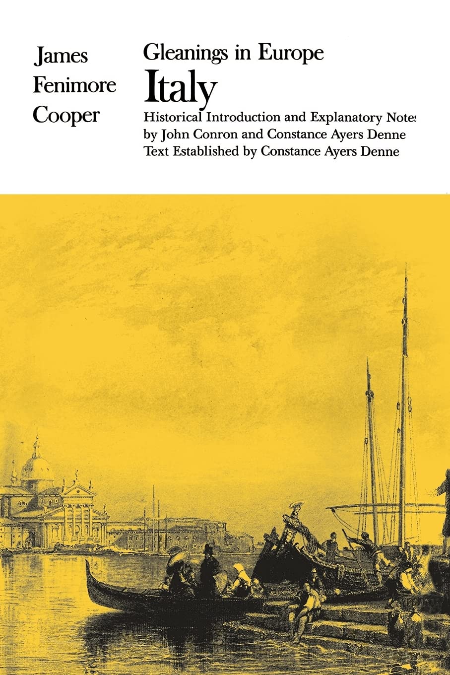 Gleanings In Europe Italy (The Writings Of James Fenimore Cooper),New