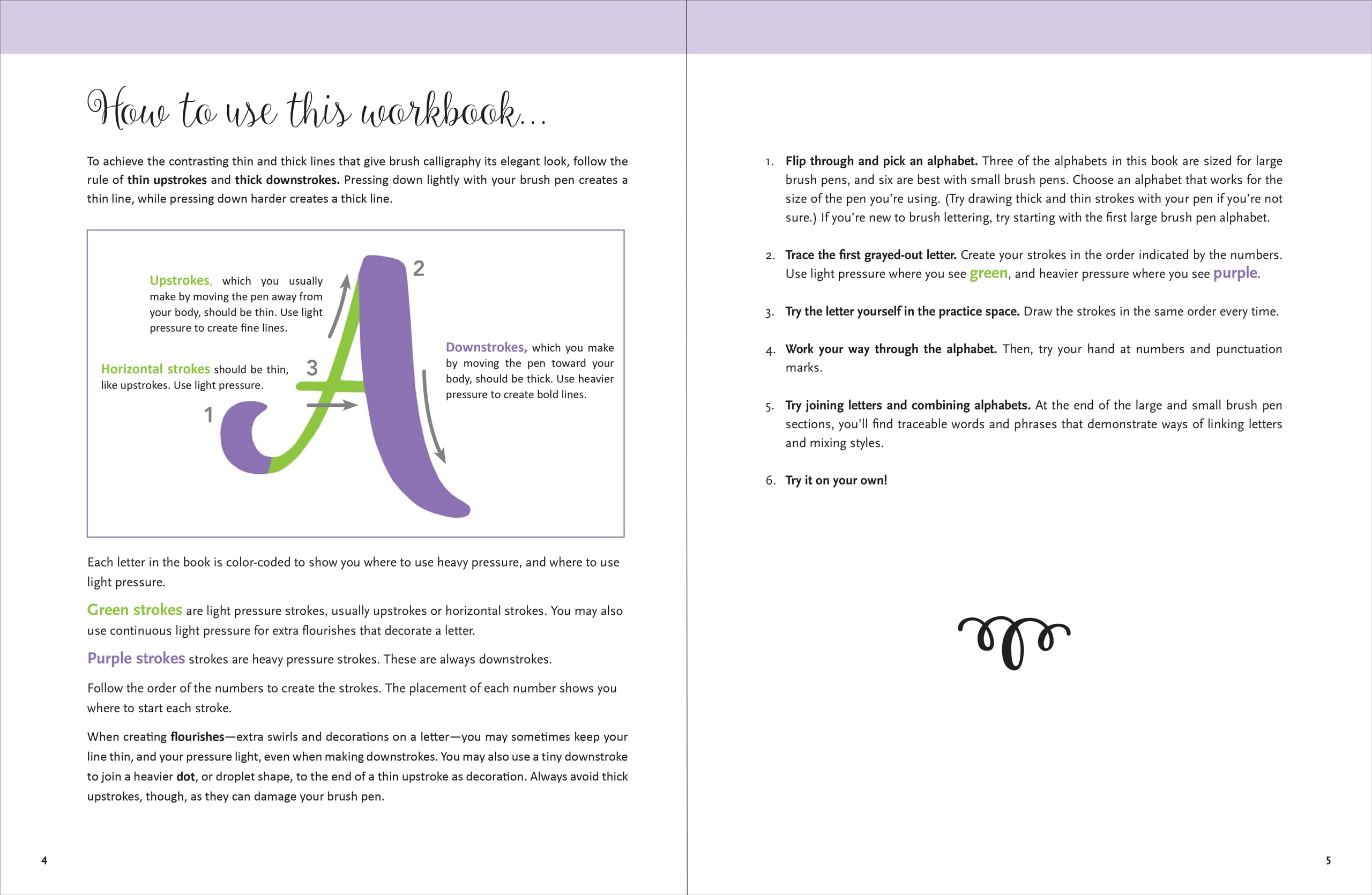 Brush Lettering Workbook,Used