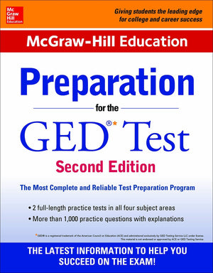 McGrawHill Education Preparation for the GED Test 2nd Edition,Used