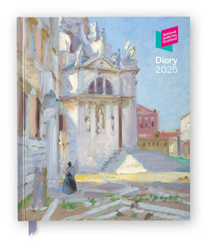 National Galleries Scotland 2025 Desk Diary Planner  Week to View, Illustrated throughout,New