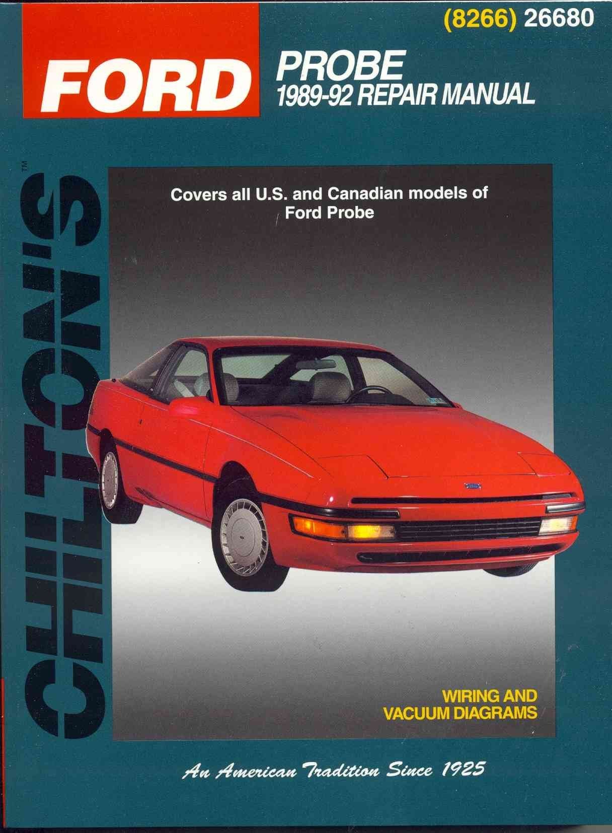 Ford Probe, 198992 (Chilton's Total Car Care Repair Manual),Used