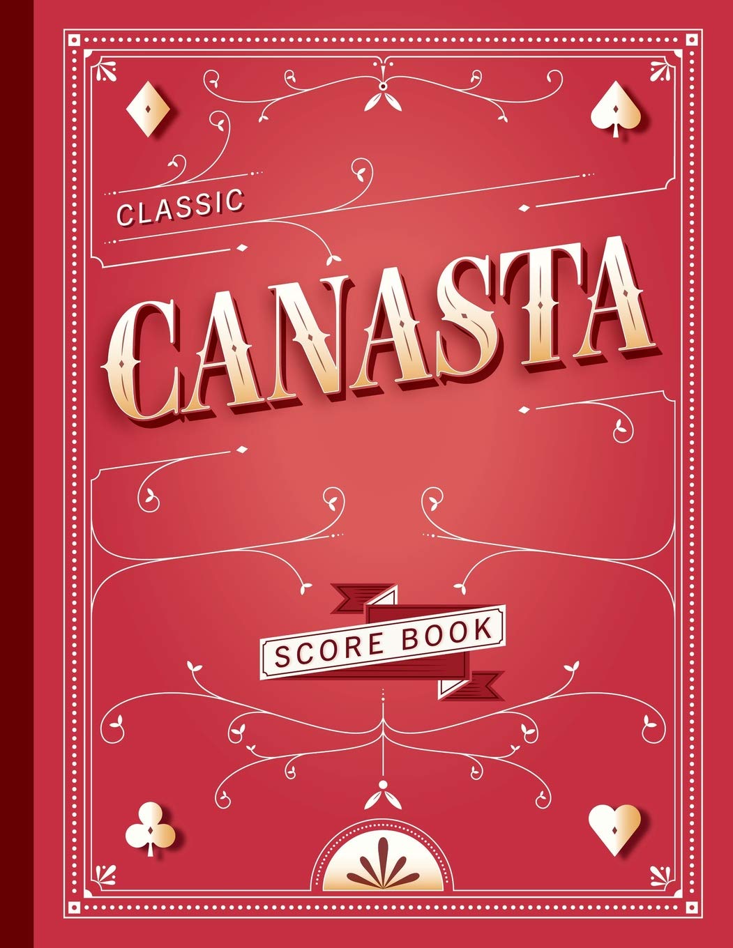 Classic Canasta Score Book: Canasta Scoring notepad to Keep record of your Card Games,Used