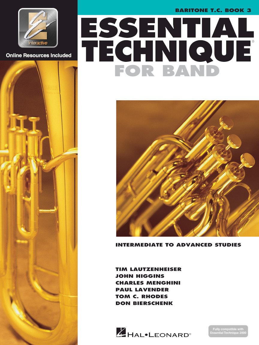 Essential Elements For Band - Baritone T.C. Book 3 with EEi Access | Treble Clef Baritone Method Songbook and Sheet Music for School Band Students and Teachers | Intermediate to Advanced Studies