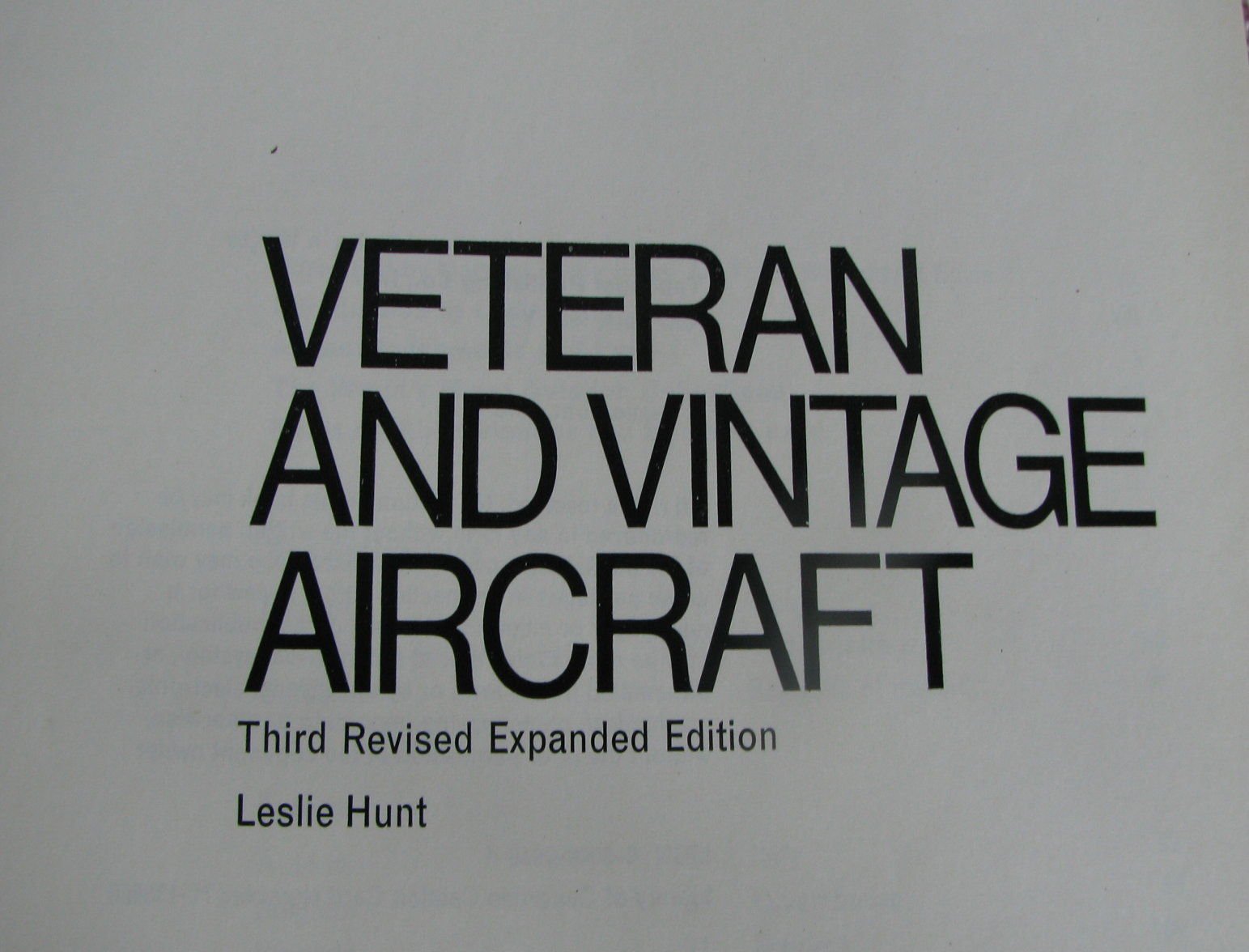 Veteran and vintage aircraft,Used