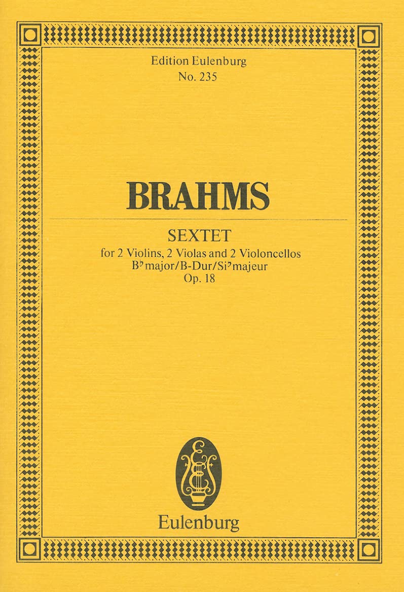 Sextet in Bflat Major, Op. 18 (Edition Eulenburg),Used
