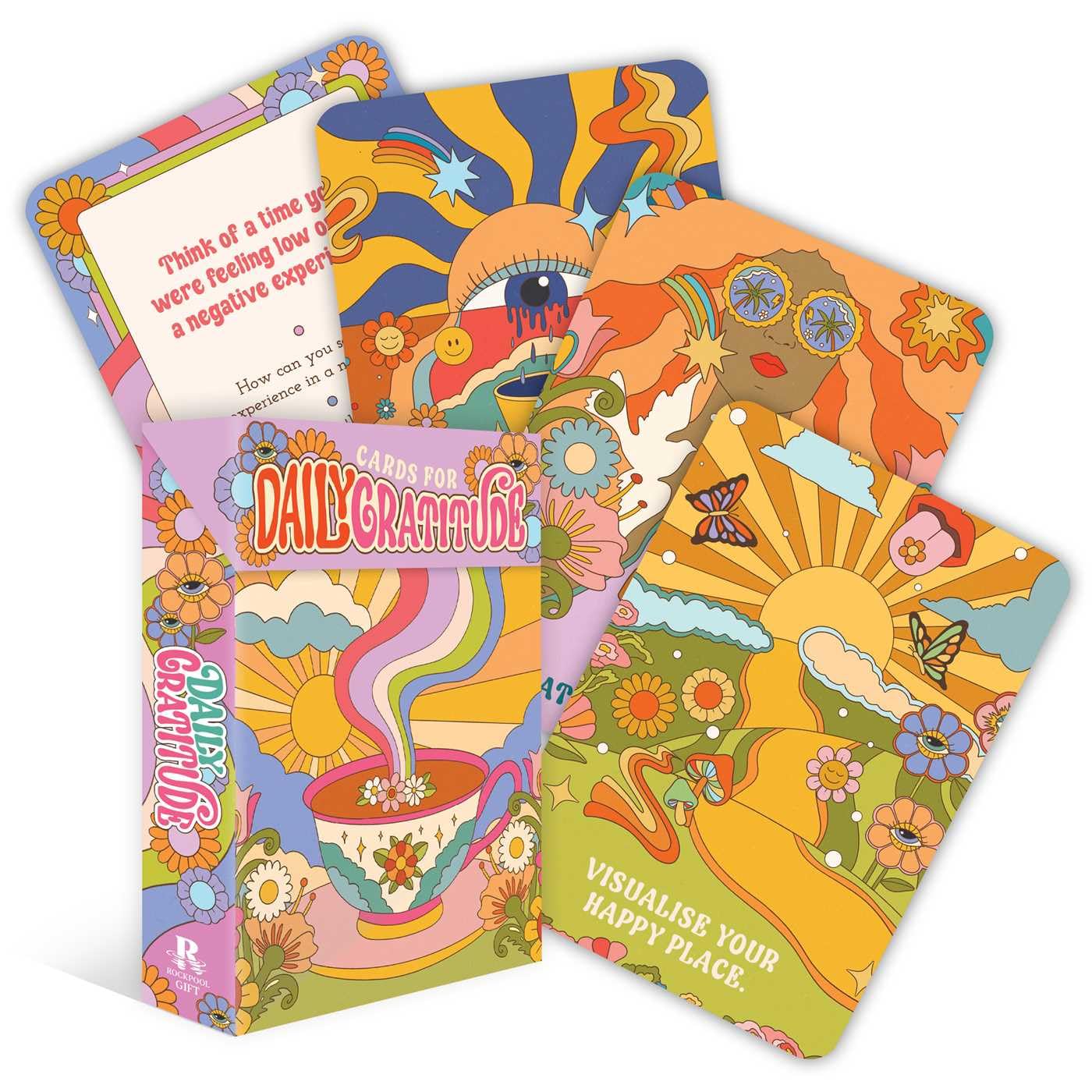 Cards for Daily Gratitude: Be thankful everyday (Rockpool Flashcards),New