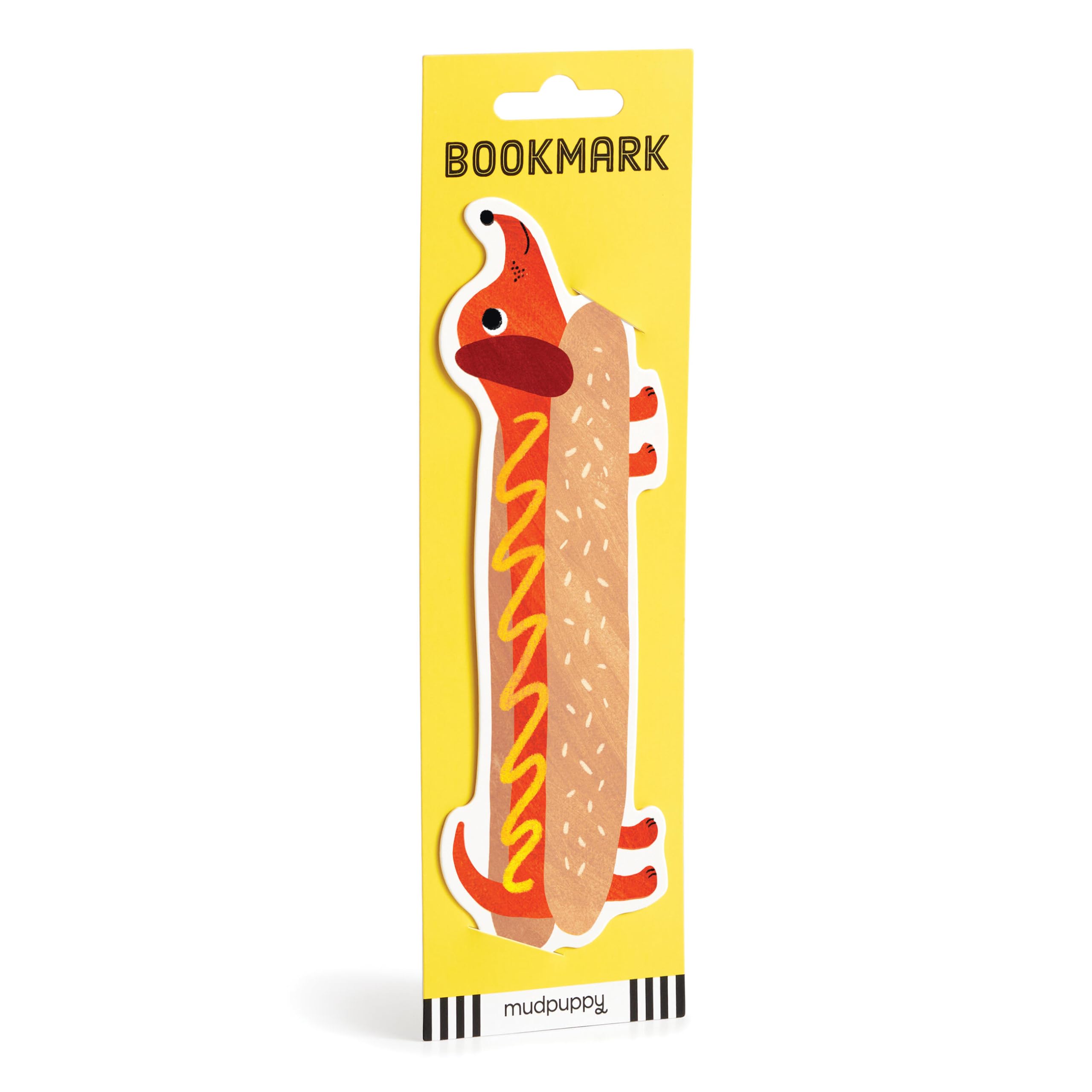 Mudpuppy Doxie Hot Dog Bookmark  Paper Bookmark Featuring Adorable Hot Dog Artwork For Readers Of All Ages