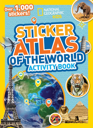 World Atlas Sticker Activity Book,Used