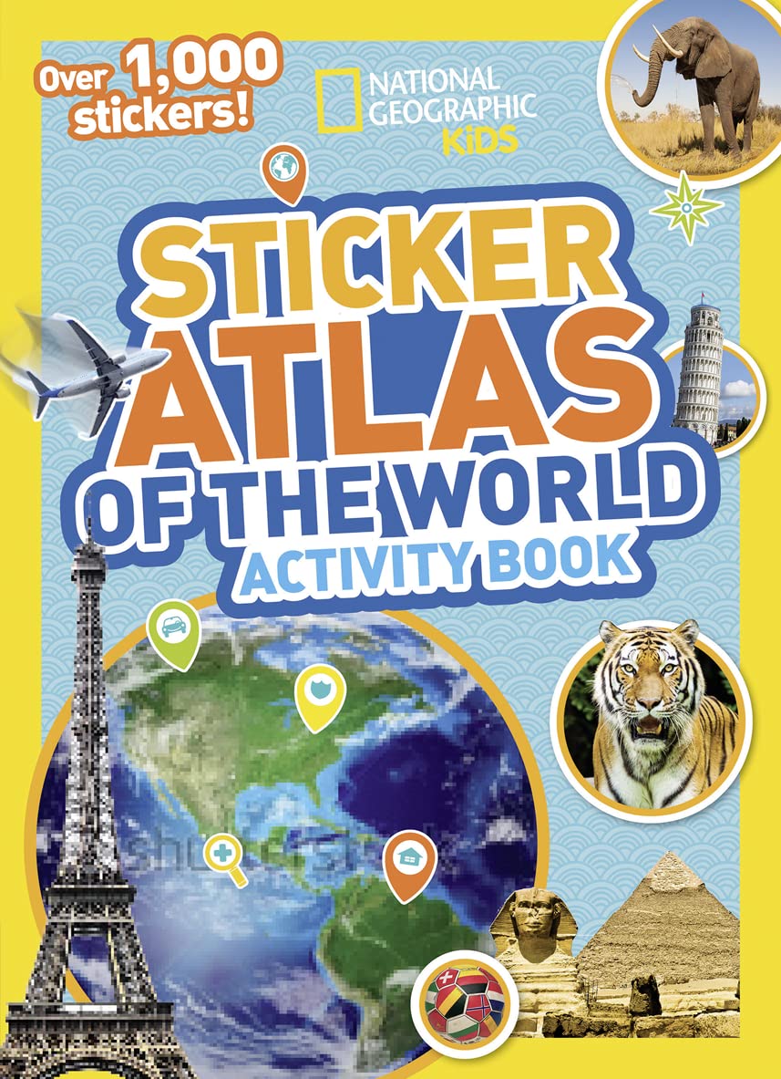 World Atlas Sticker Activity Book,Used
