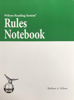 Rules Notebook (Wilson Reading System),Used