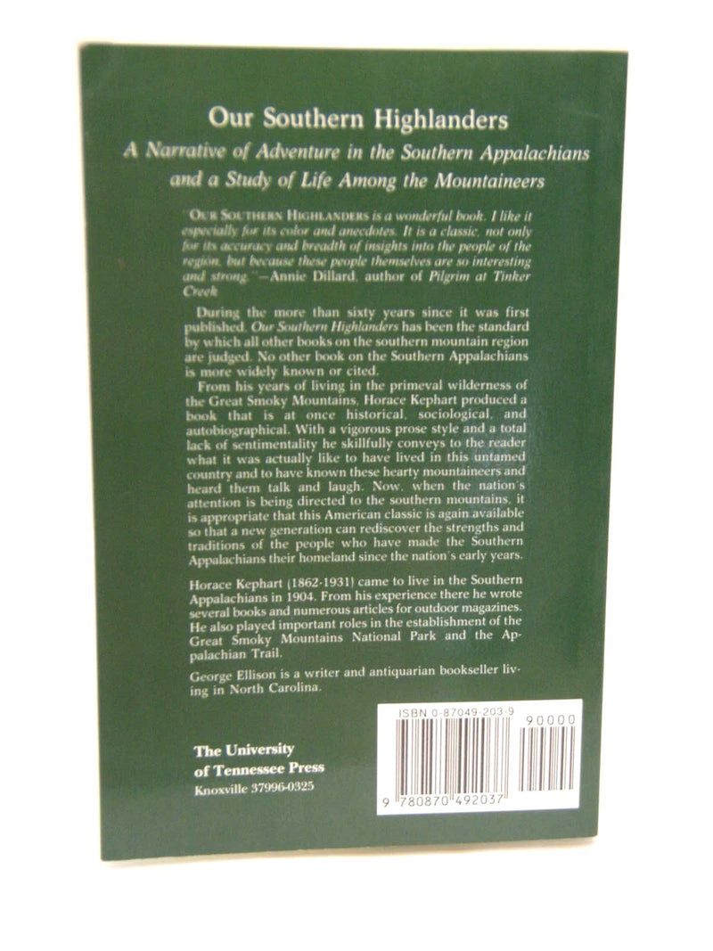 Our Southern Highlanders: Introduction By George Ellison,Used