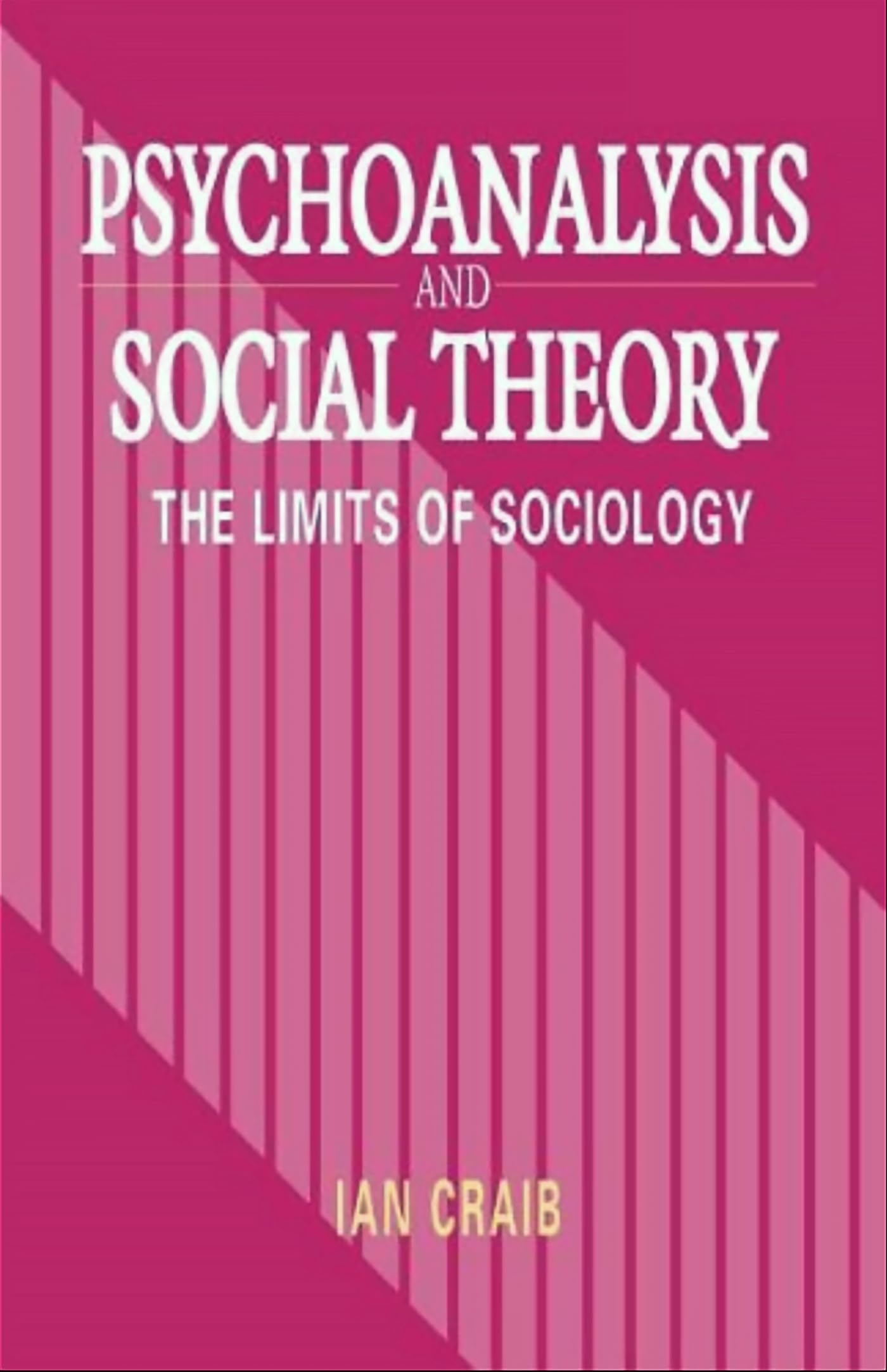Psychoanalysis and Social Theory: The Limits of Sociology,Used