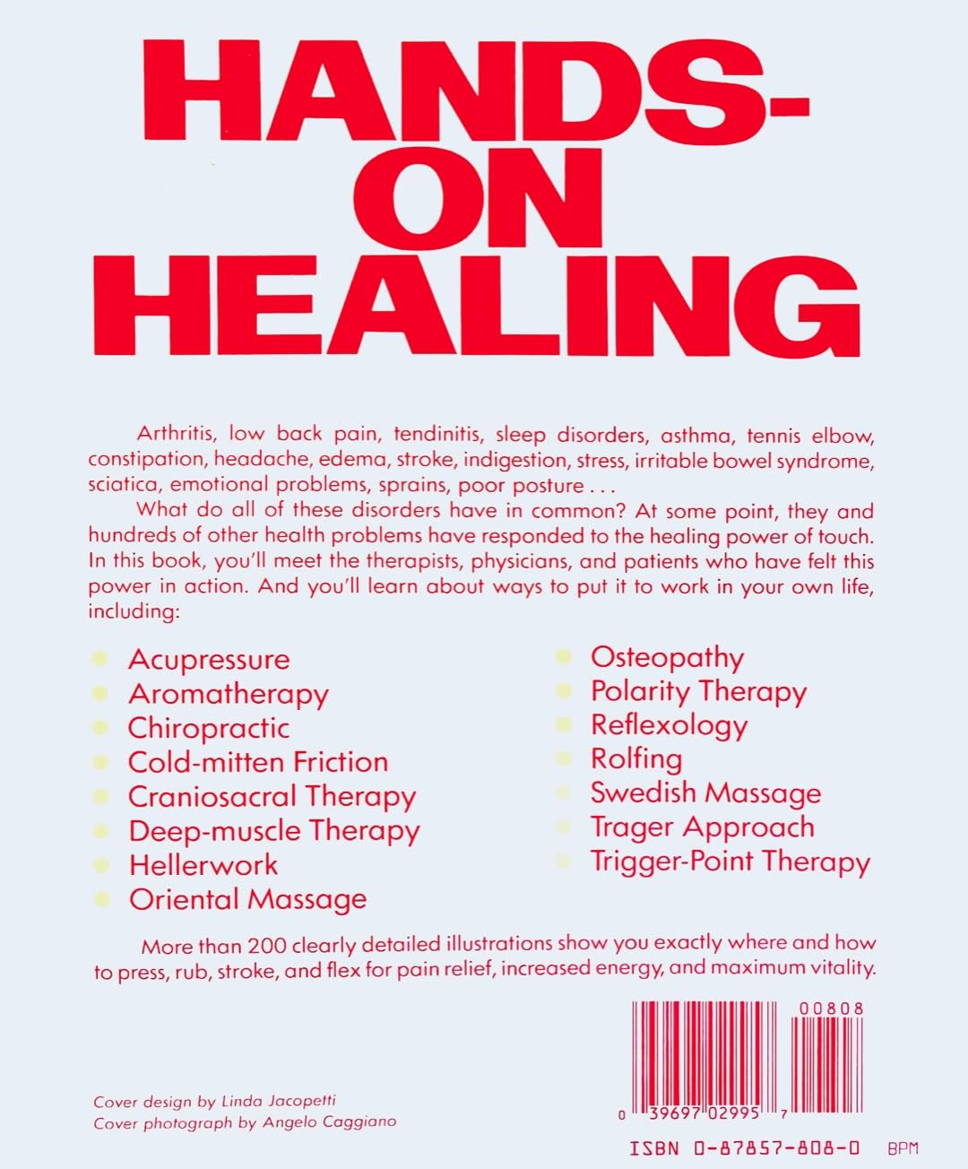 Hands On Healing: Massage Remedies For Hundreds Of Health Problems,New
