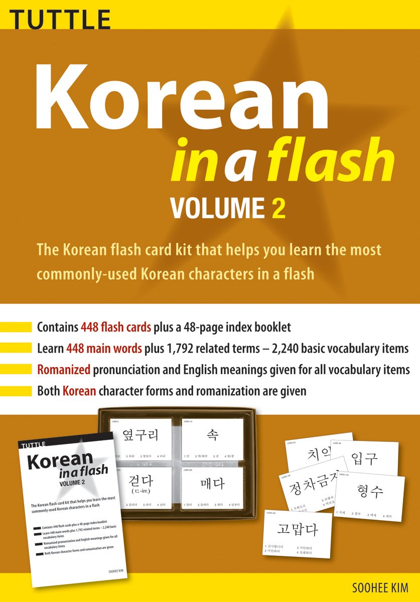 Korean in a Flash Kit Volume 2 (2) (Tuttle Flash Cards),Used