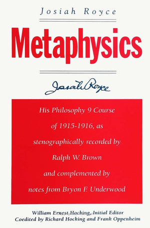 Metaphysics (S U N Y Series in Philosophy),Used