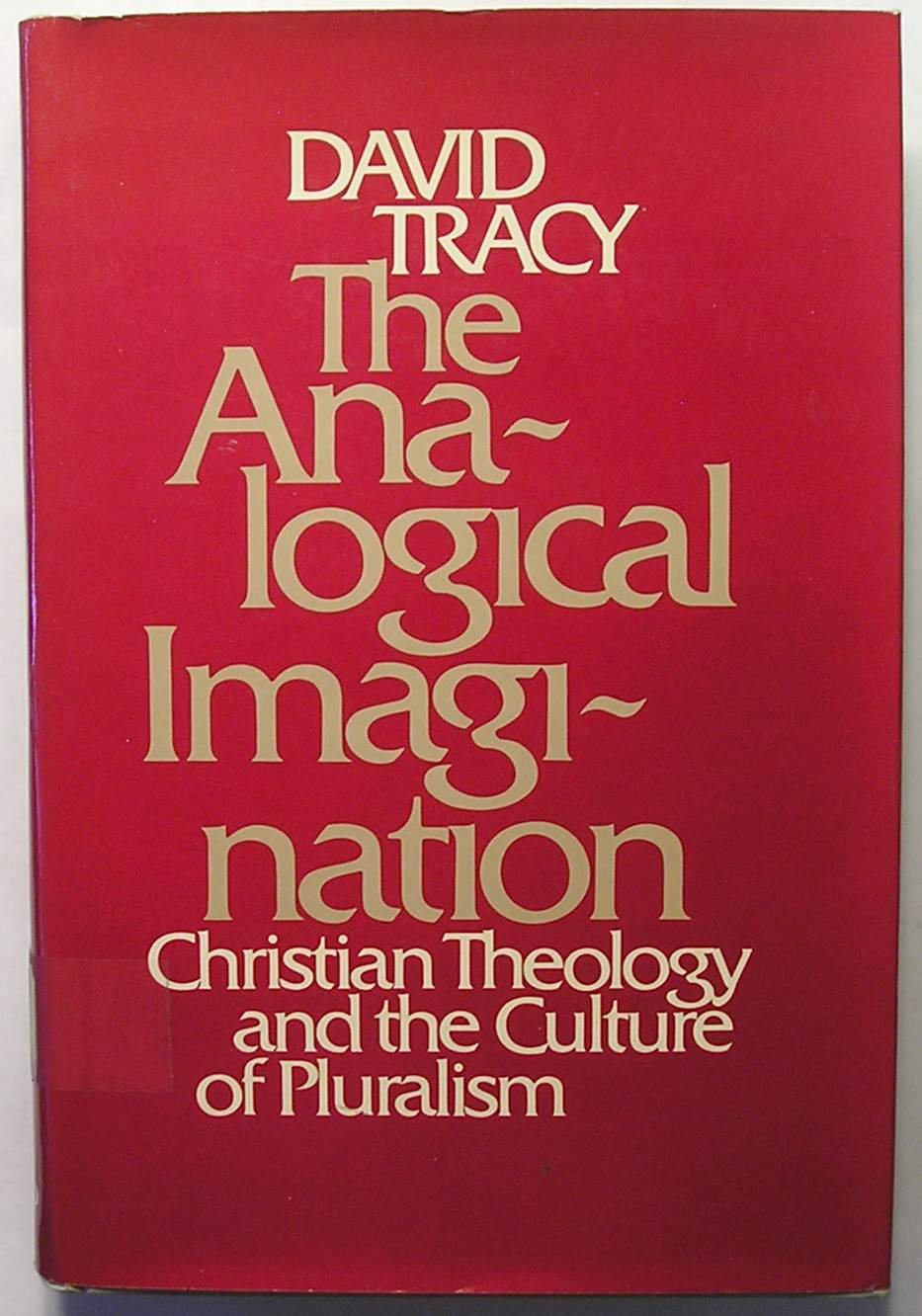 The Analogical Imagination: Christian Theology and the Culture of Pluralism,Used