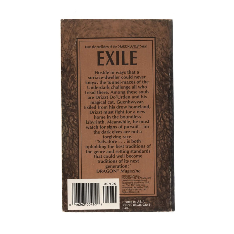 Exile: Forgotten Realms (The Dark Elf Trilogy, Book 2),Used