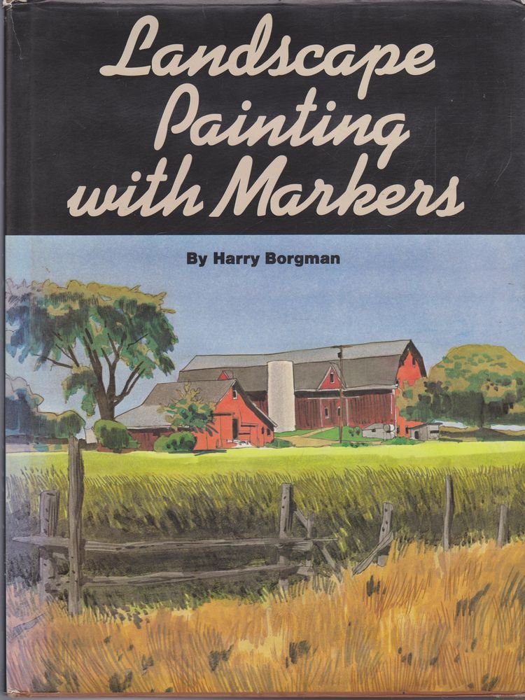 Landscape Painting With Markers,New