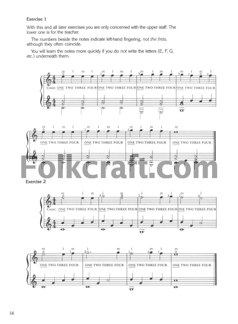 First Book for the Guitar  Part 1: Guitar Technique,Used