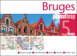 Bruges PopOut Map (PopOut Maps),Used