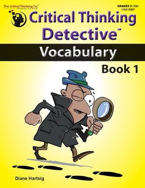 Critical Thinking Detective Vocabulary Book 1  Fun Mystery Cases to Improve Vocabulary (Grades 512+),Used