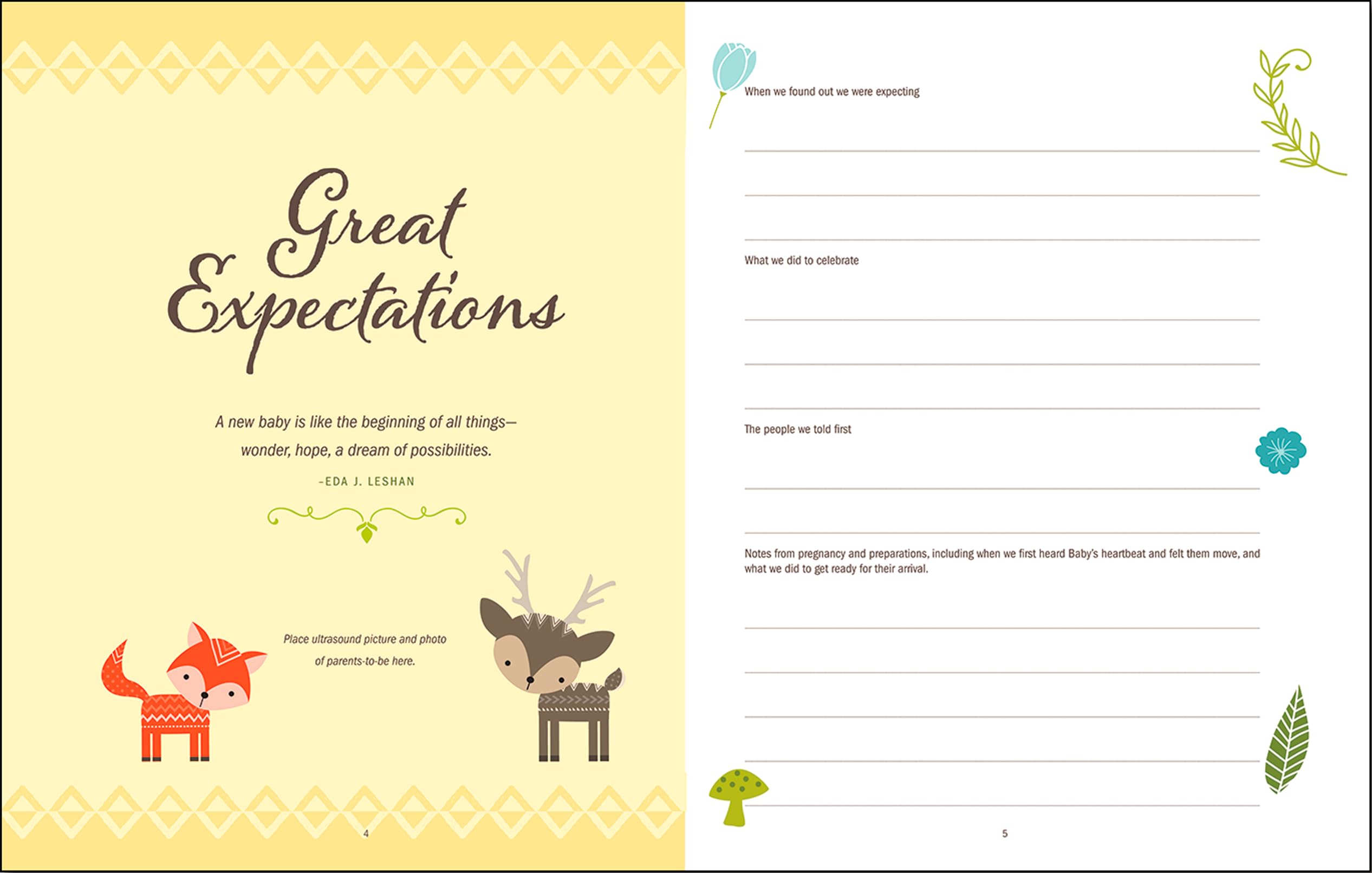 Baby'S Book: The First Five Years (Woodland Friends),New