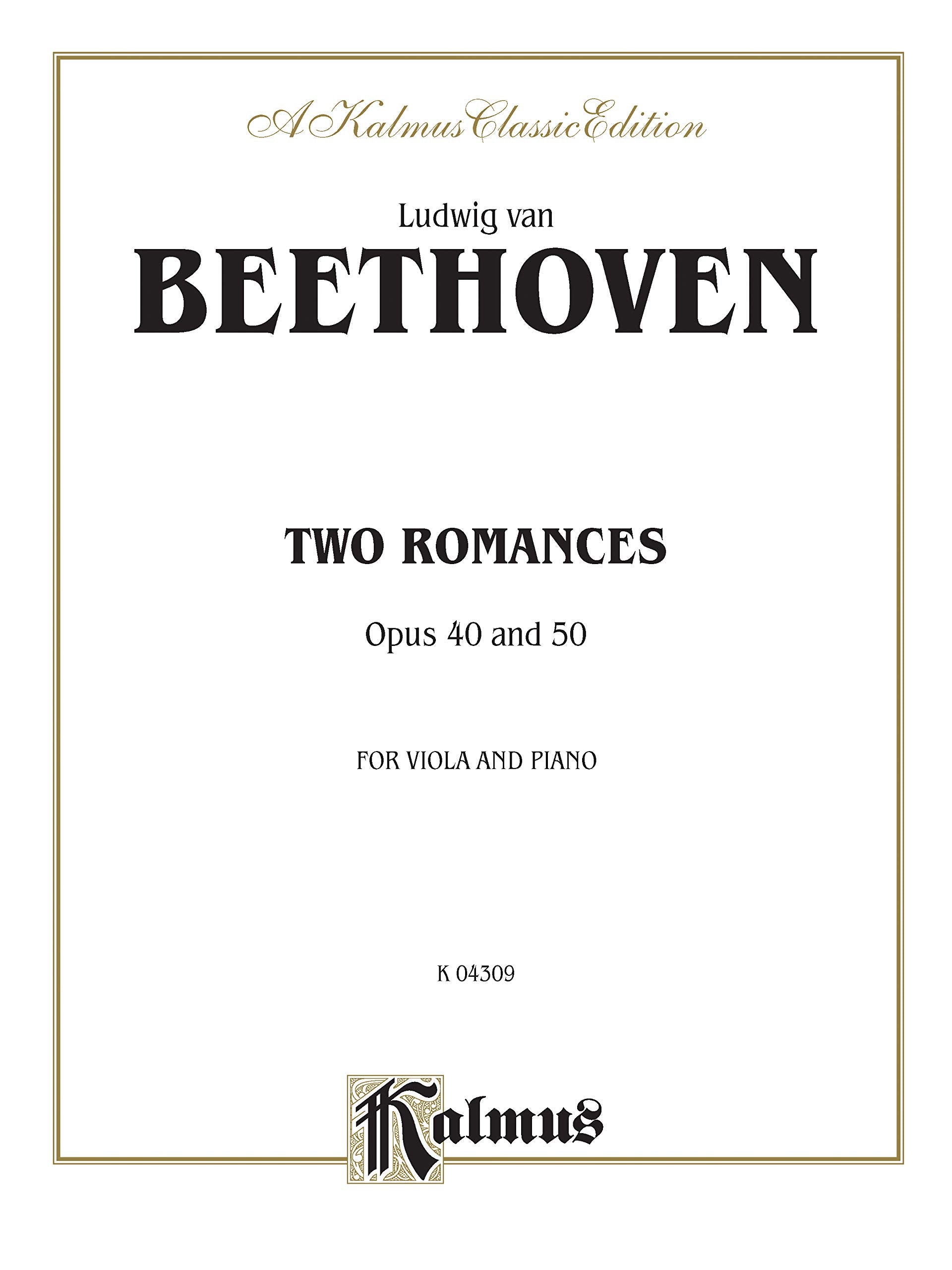 Two Romances, Op. 40, 50 (Kalmus Edition),Used